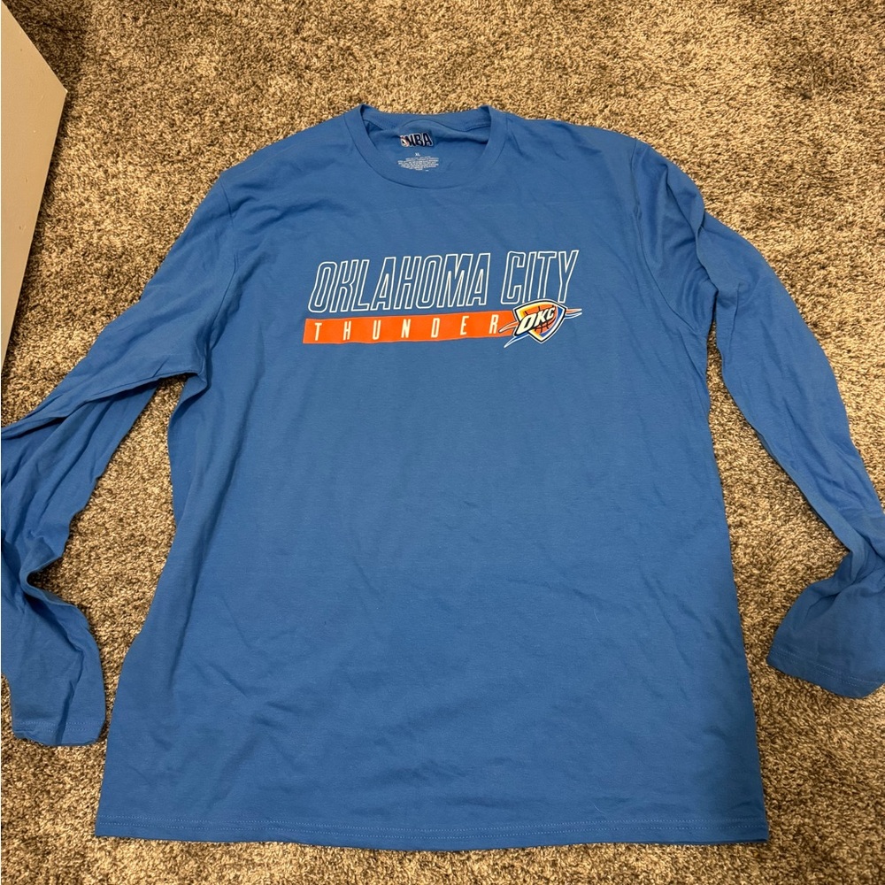 NBA Oklahoma City Thunder Blue Long Sleeve Tee